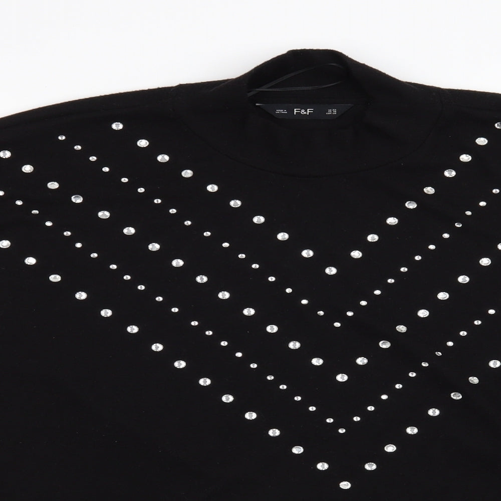 F&F Womens Black   Pullover Jumper Size 22