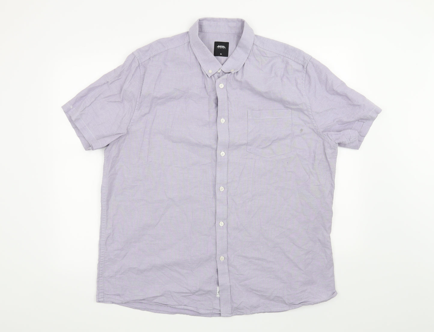 Burton Mens Purple    Button-Up Size XL