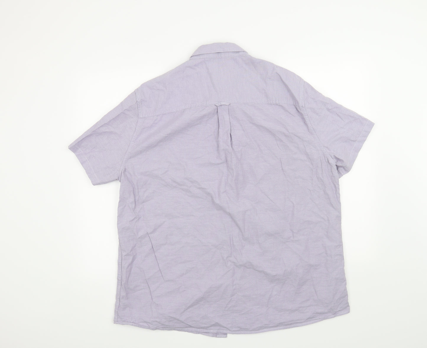 Burton Mens Purple    Button-Up Size XL
