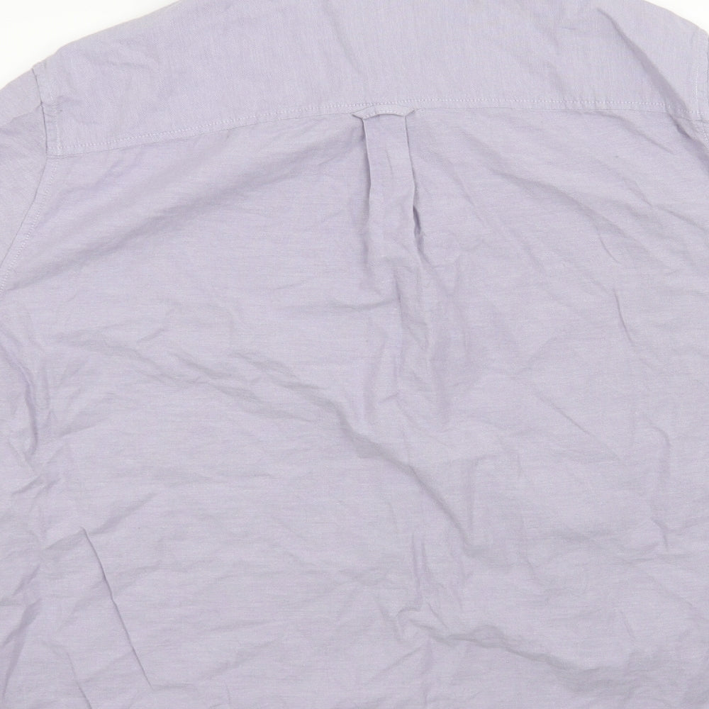 Burton Mens Purple    Button-Up Size XL
