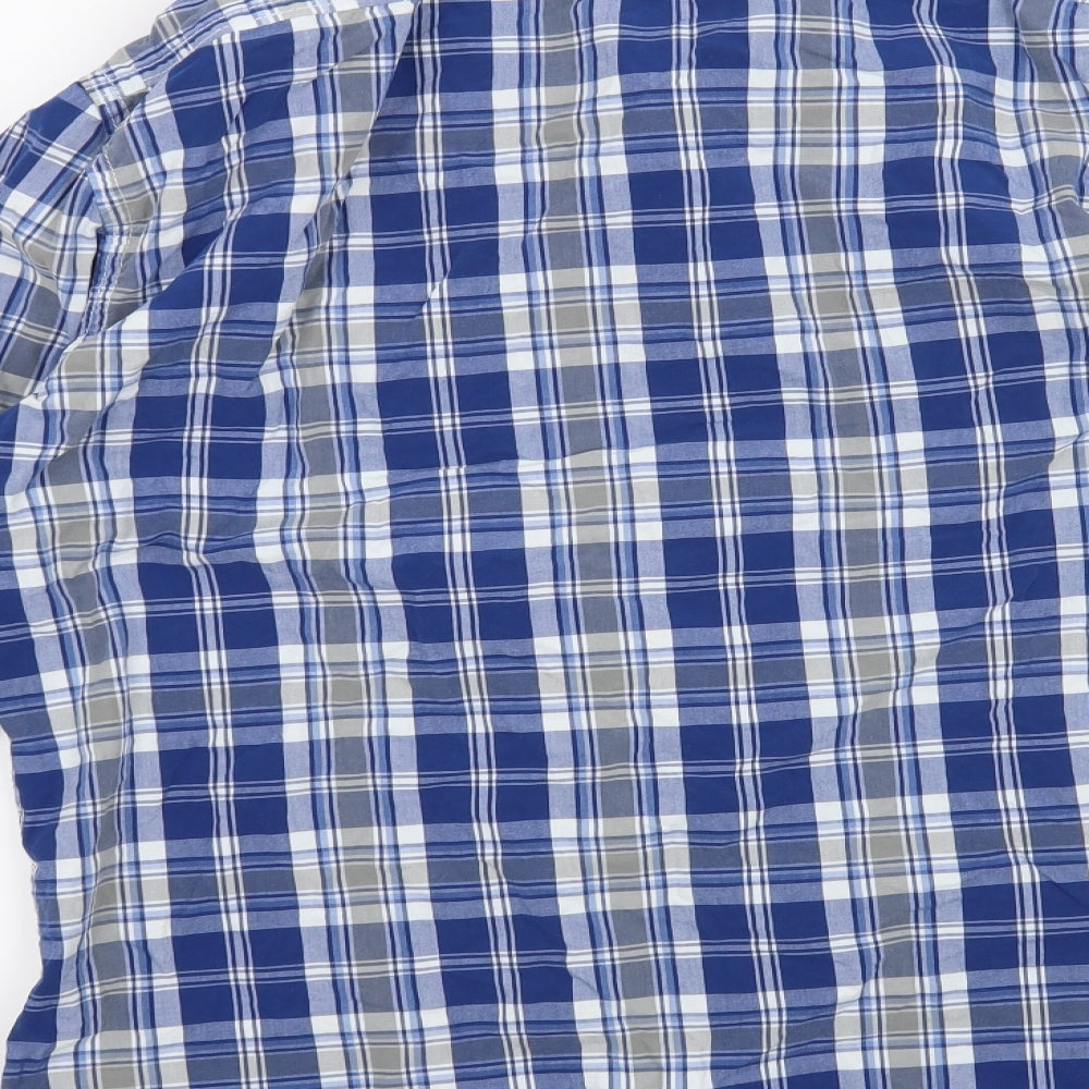 Superdry Mens Blue Check   Button-Up Size XL