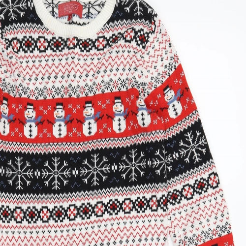 NEXT Womens Red   Jumper Dress  Size 10  - Christmas Snowman