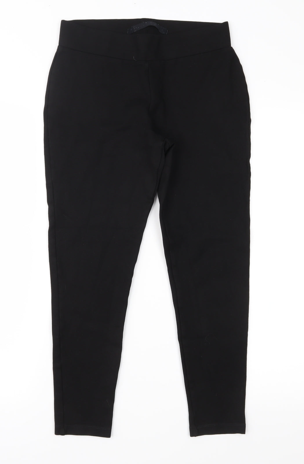 NEXT Womens Black   Cropped Leggings Size 12 L23 in