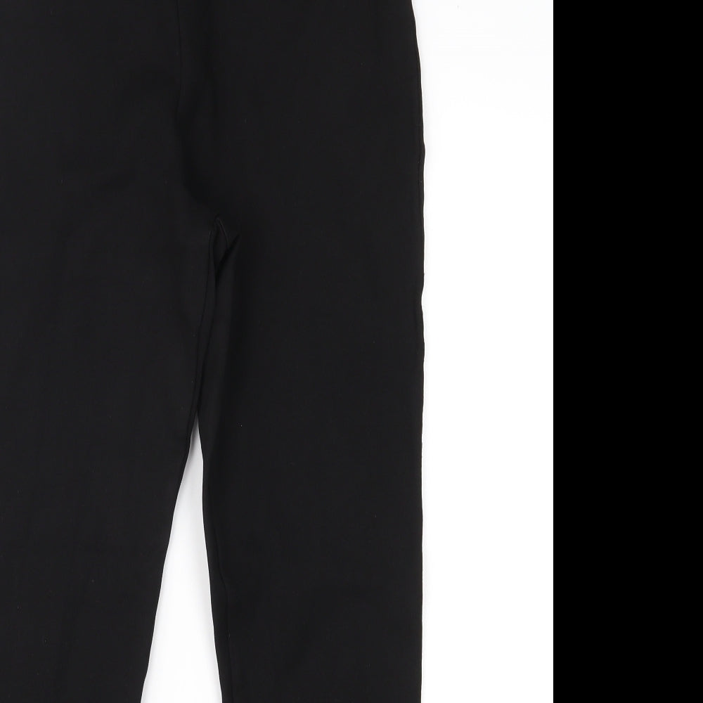 NEXT Womens Black   Cropped Leggings Size 12 L23 in