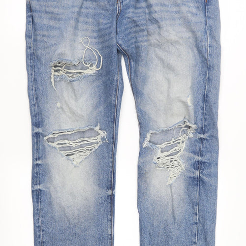 H&M Mens Black  Denim Straight Jeans Size 36 in L31 in