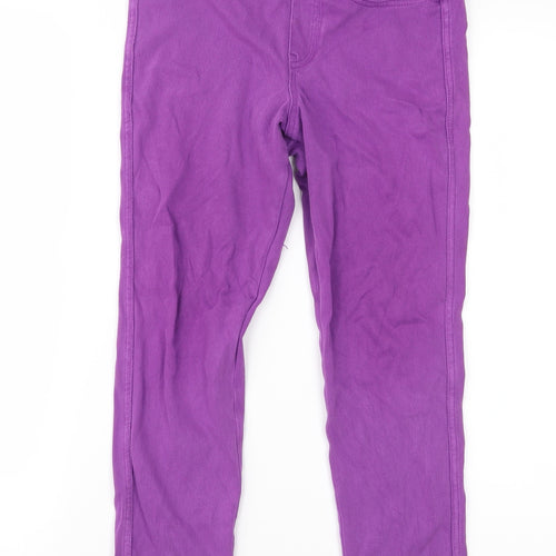 HUE Womens Purple  Denim Jegging Jeans Size S L21 in