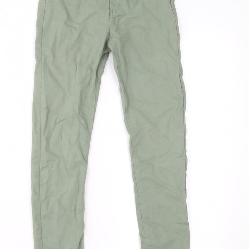 H&M Girls Green  Denim Straight Jeans Size 11 Years