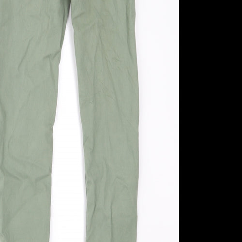 H&M Girls Green  Denim Straight Jeans Size 11 Years