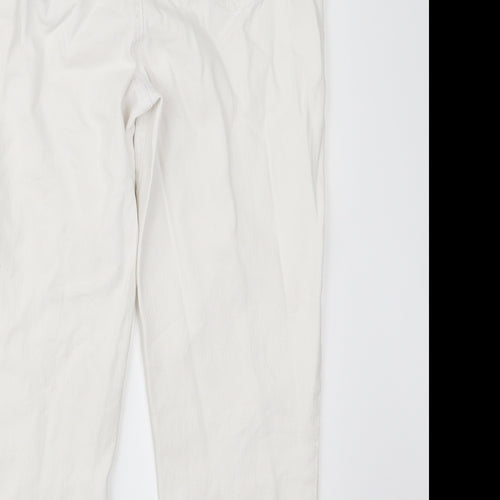 DG2 Womens White  Denim Cropped Jeans Size 12 L22 in