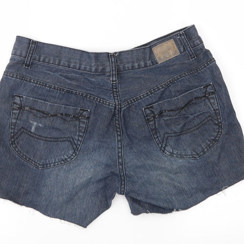 Rica Lewis Womens Blue  Denim Cut-Off Shorts Size 14