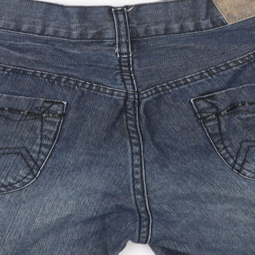 Rica Lewis Womens Blue  Denim Cut-Off Shorts Size 14