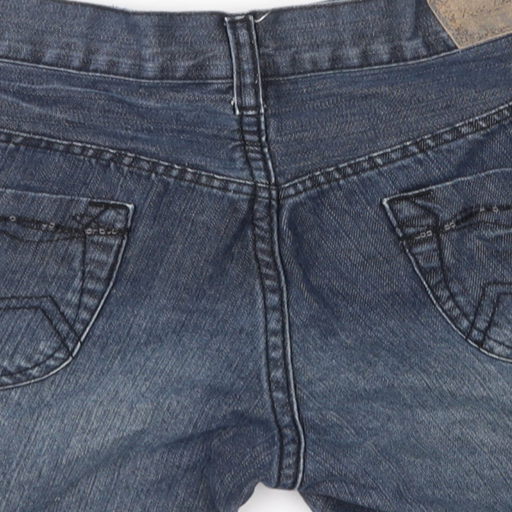 Rica Lewis Womens Blue  Denim Cut-Off Shorts Size 14