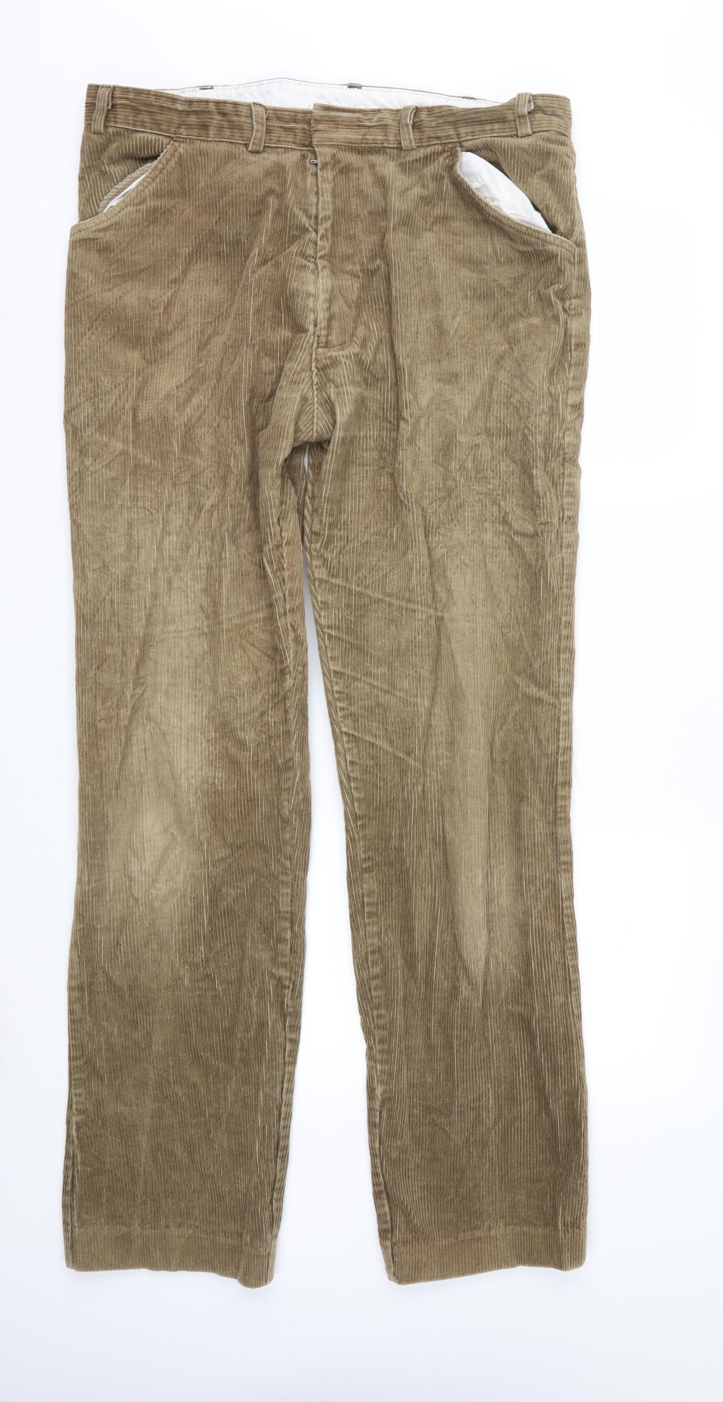 Carabou Mens Brown  Corduroy Snow Pants Trousers Size 36 in L32 in
