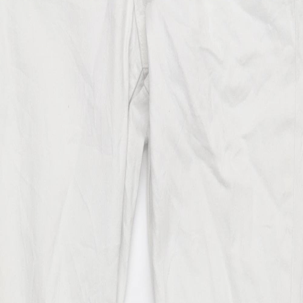 Divided Womens White  Denim Skinny Jeans Size 10 L28 in