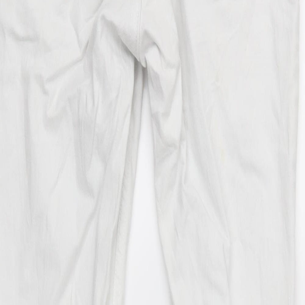 Divided Womens White  Denim Skinny Jeans Size 10 L28 in