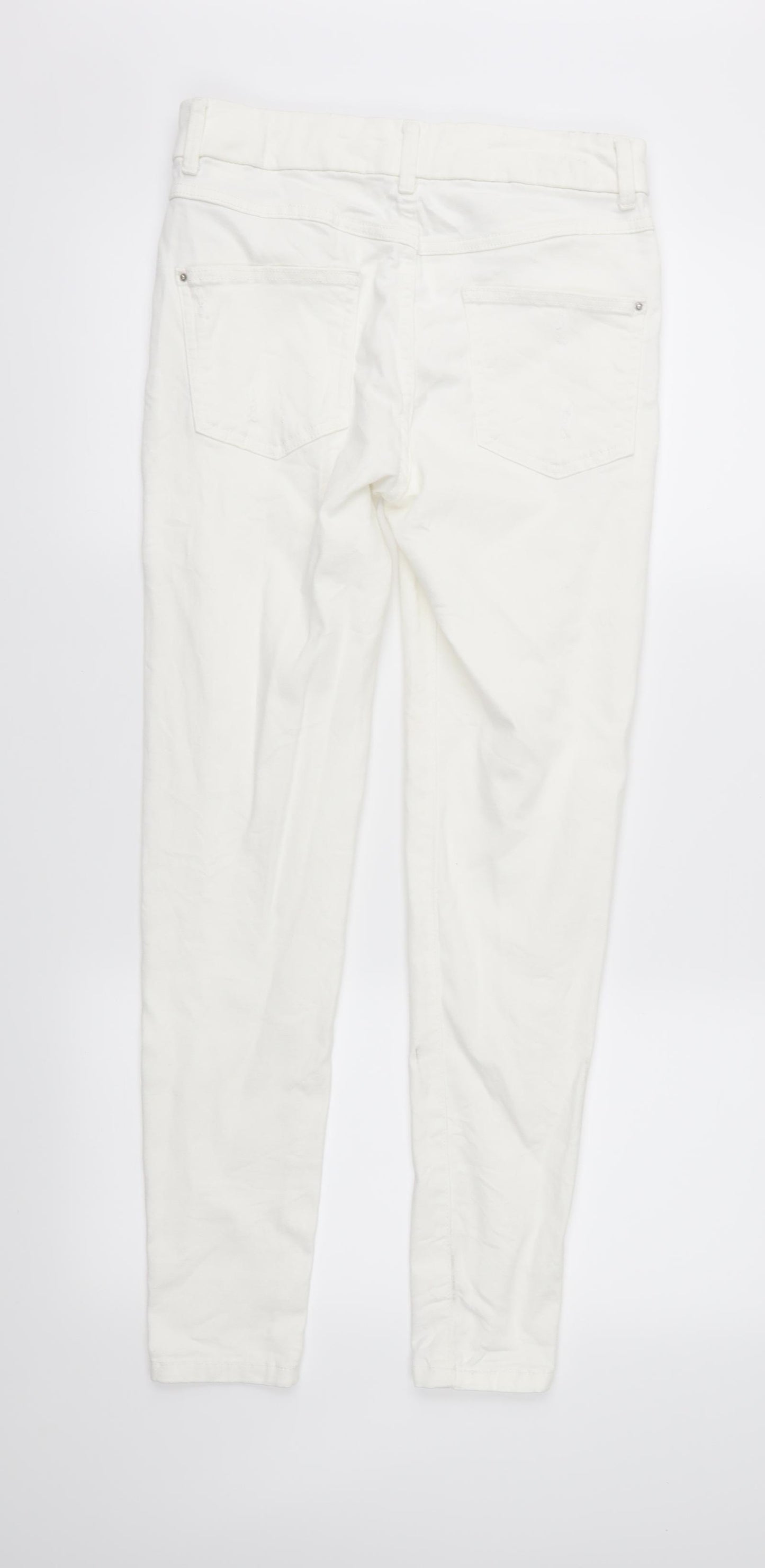 Marks and Spencer Womens Ivory  Denim Skinny Jeans Size 10 L28 in