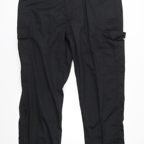 Portwest Mens Black   Cargo Trousers Size 42 in L31 in