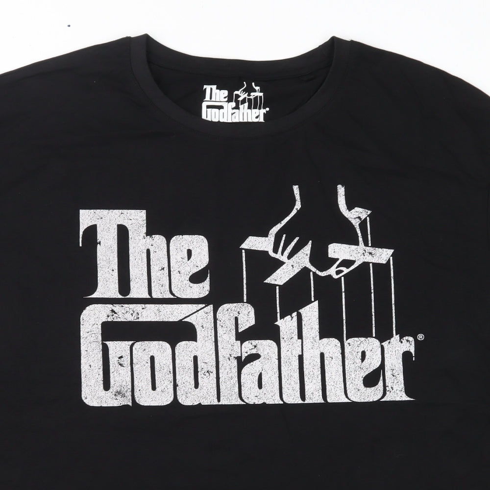 The Godfather Mens Black  Jersey  T-Shirt Size 2XL