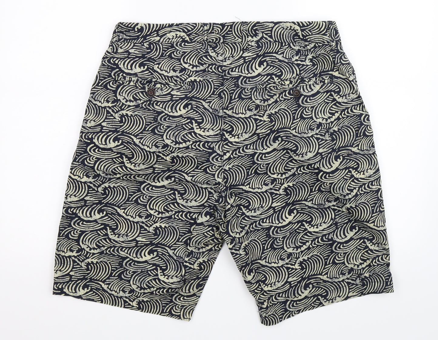 H&M Mens Blue   Chino Shorts Size 34