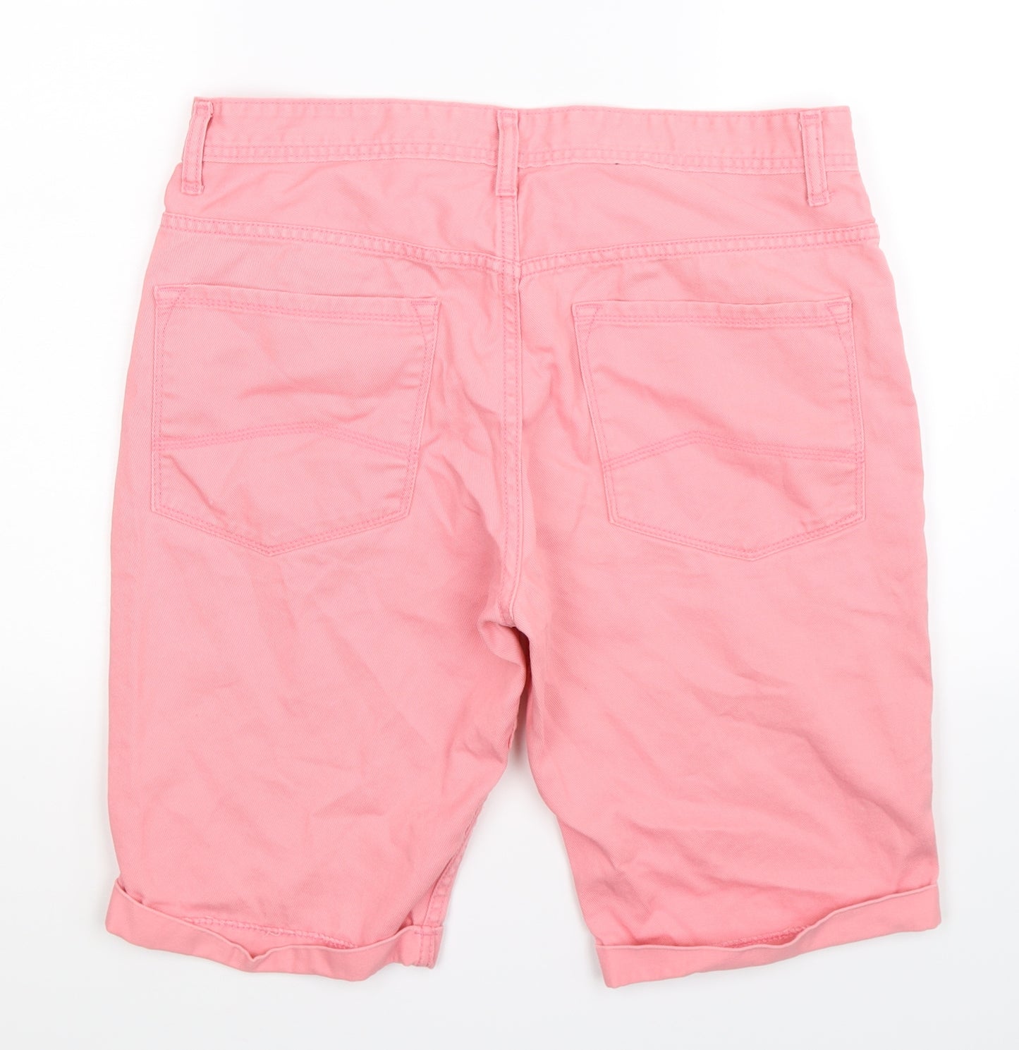 Denim Co Womens Pink  Denim Bermuda Shorts Size 34