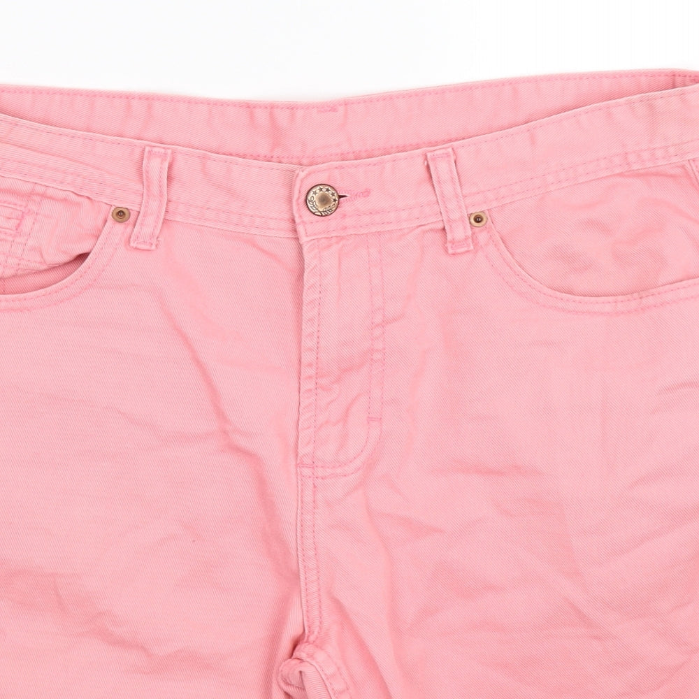 Denim Co Womens Pink  Denim Bermuda Shorts Size 34
