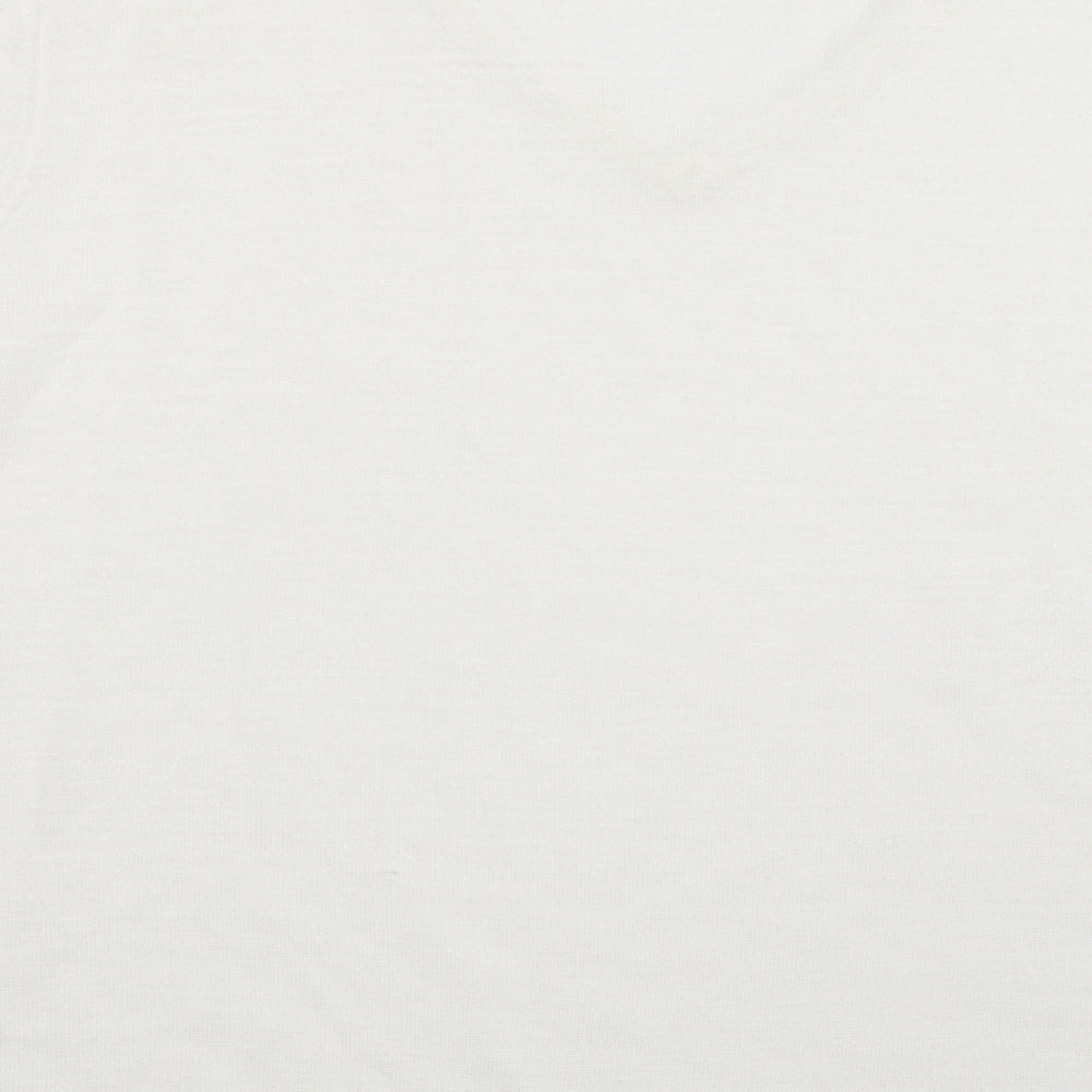 Marks and Spencer Womens White  Knit Pullover Jumper Size 18