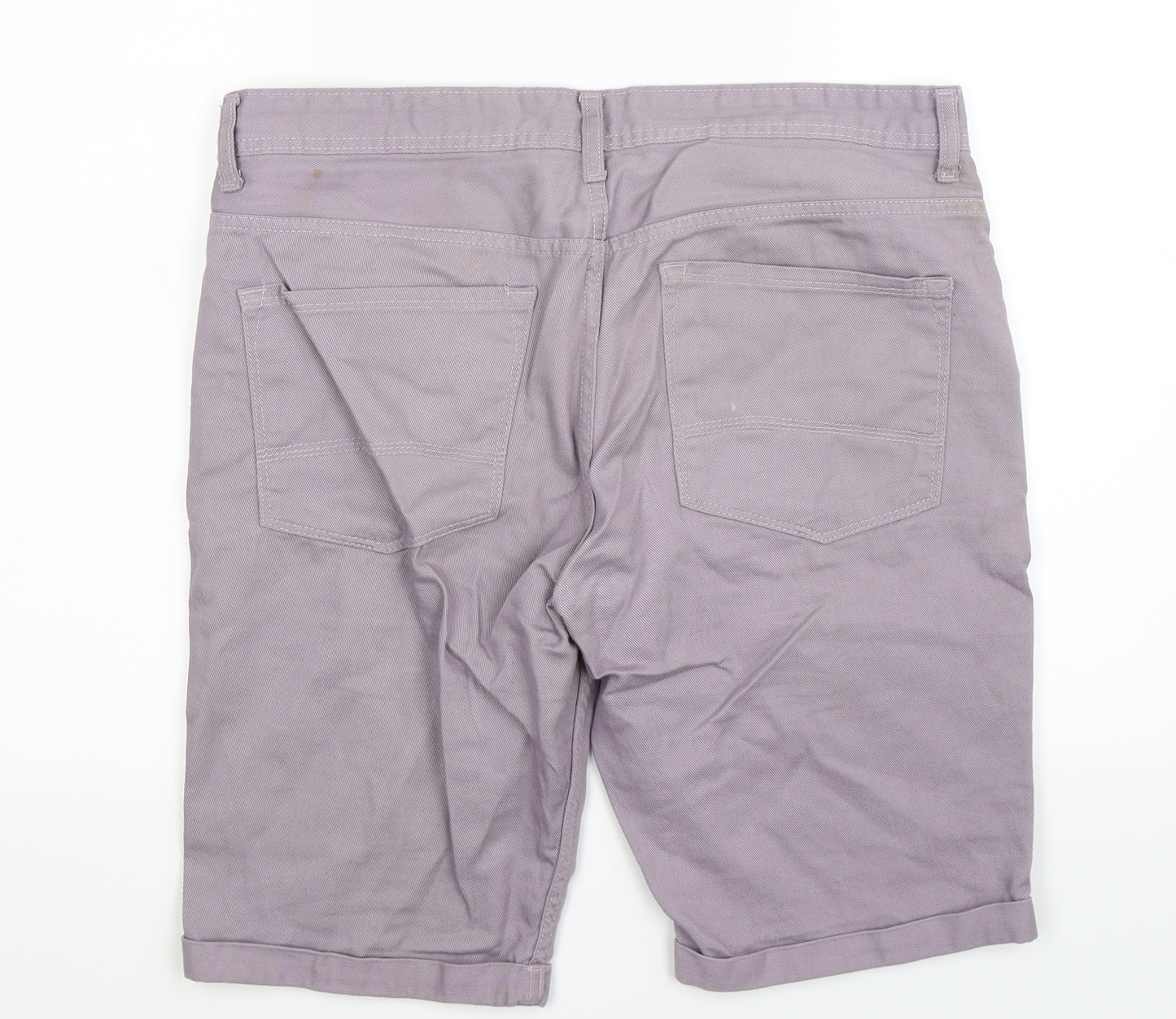 Denim Co Womens Grey  Denim Bermuda Shorts Size 34