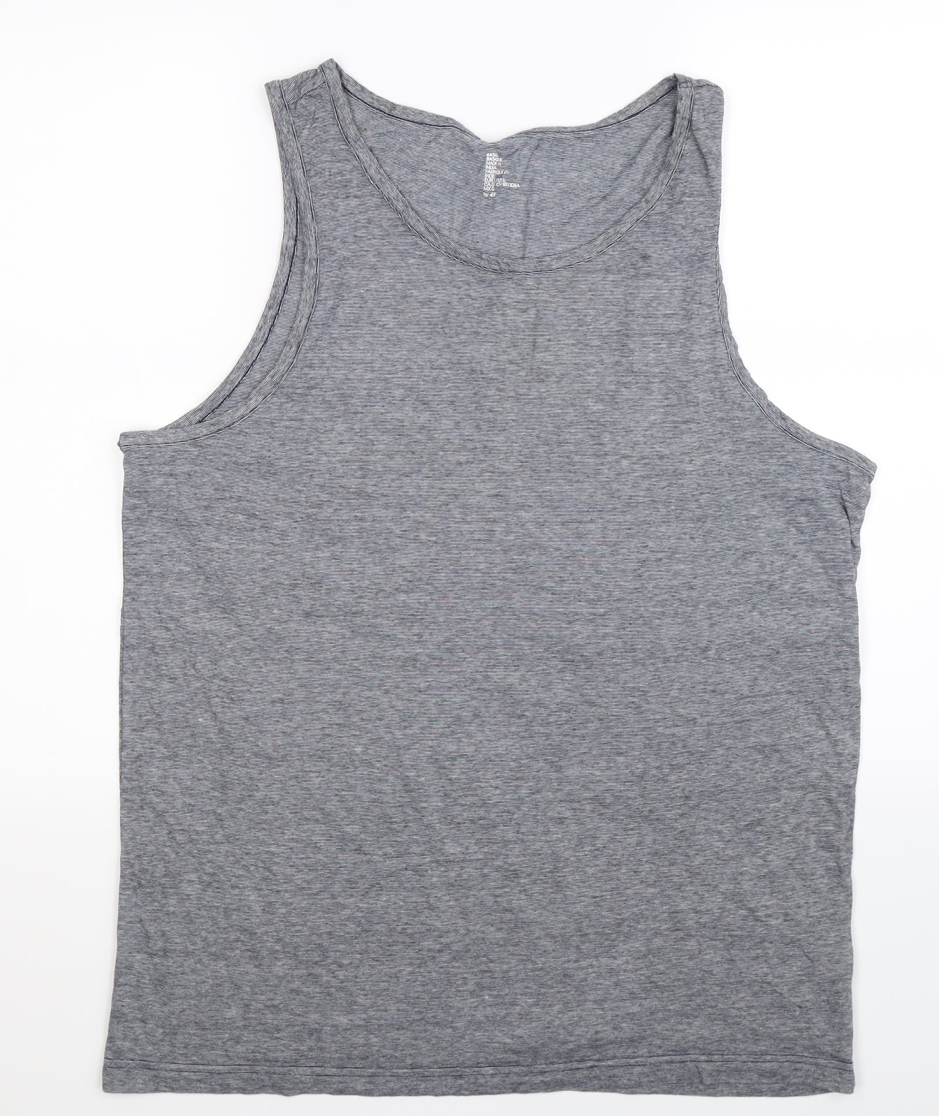 H&M Mens Grey   Basic Tank Size L