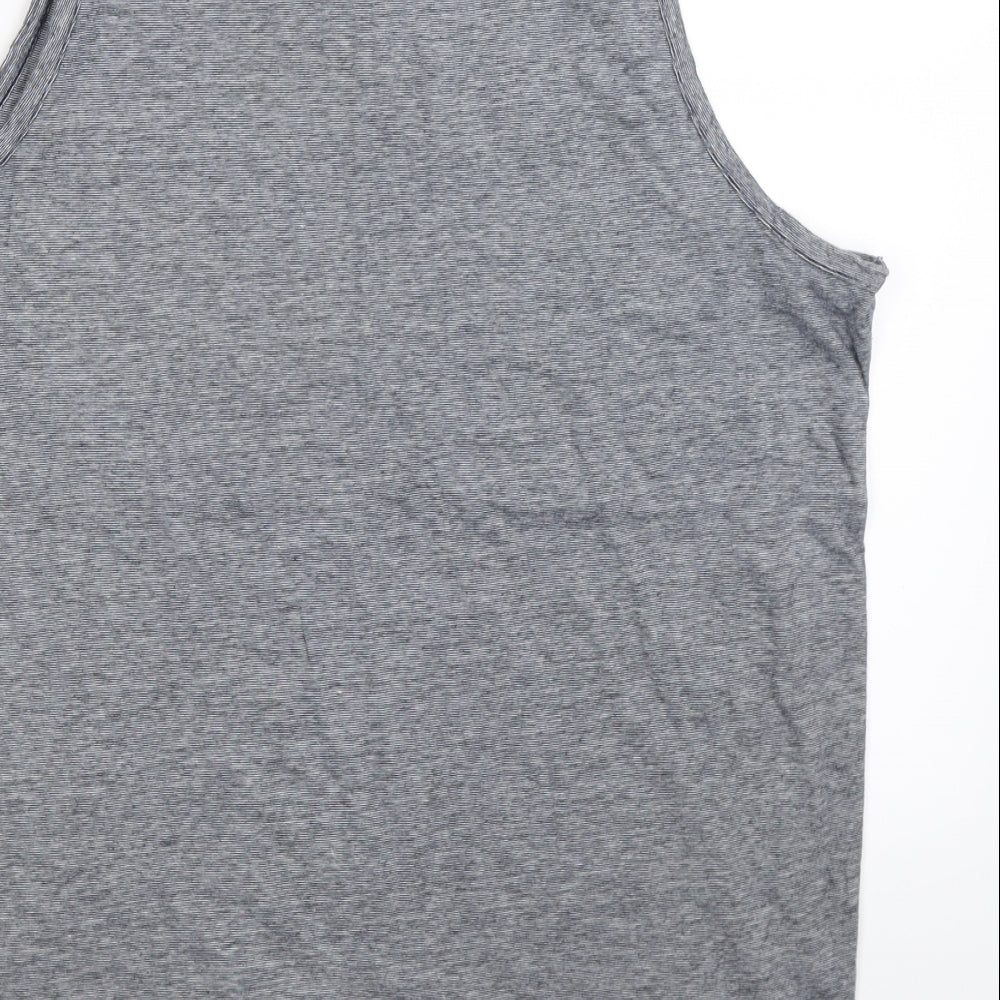 H&M Mens Grey   Basic Tank Size L