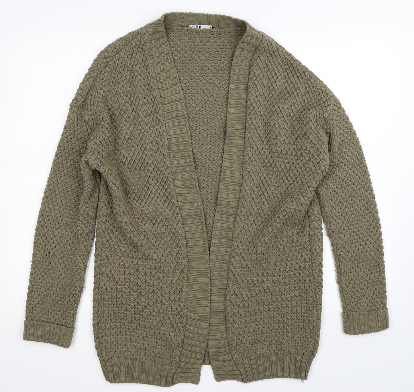 Miso Womens Green  Knit Cardigan Jumper Size 12