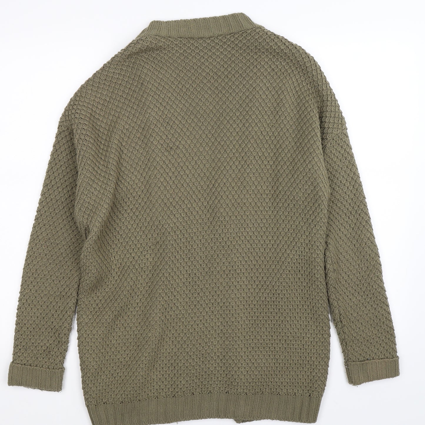 Miso Womens Green  Knit Cardigan Jumper Size 12