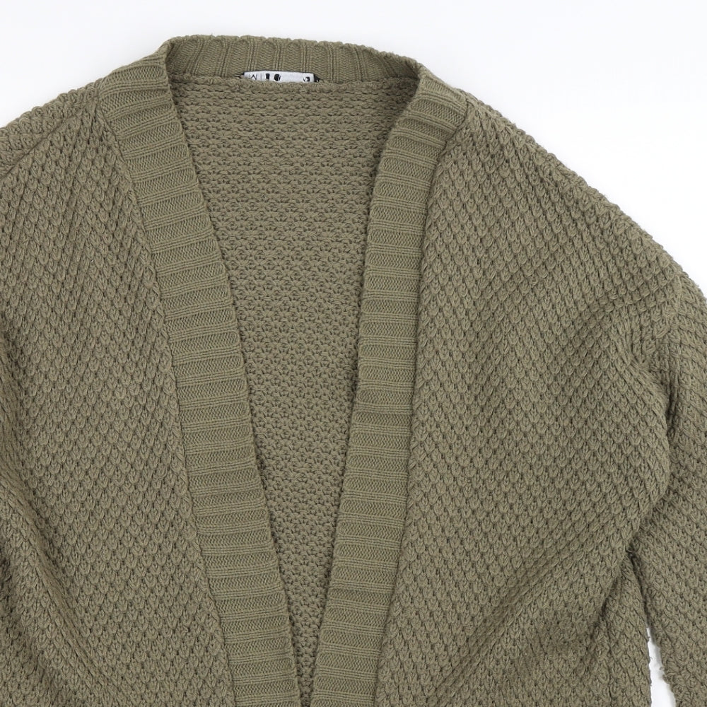 Miso Womens Green  Knit Cardigan Jumper Size 12