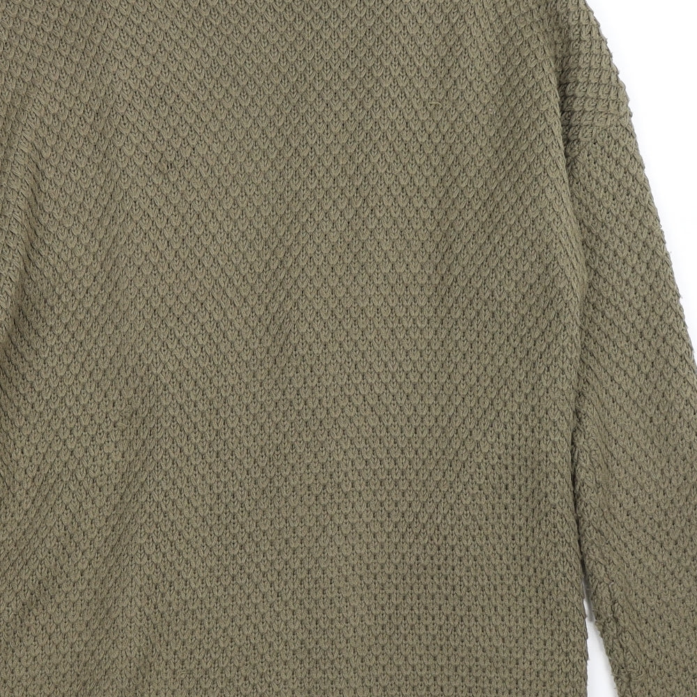 Miso Womens Green  Knit Cardigan Jumper Size 12