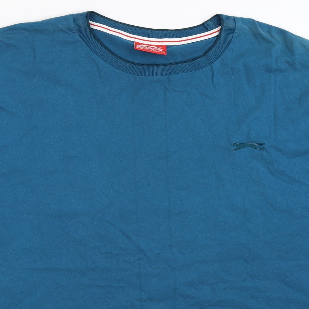 Slazenger Mens Blue    T-Shirt Size 4XL