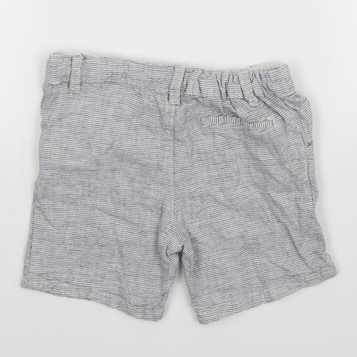 Matalan Boys Blue Striped  Chino Shorts Size 3-4 Years