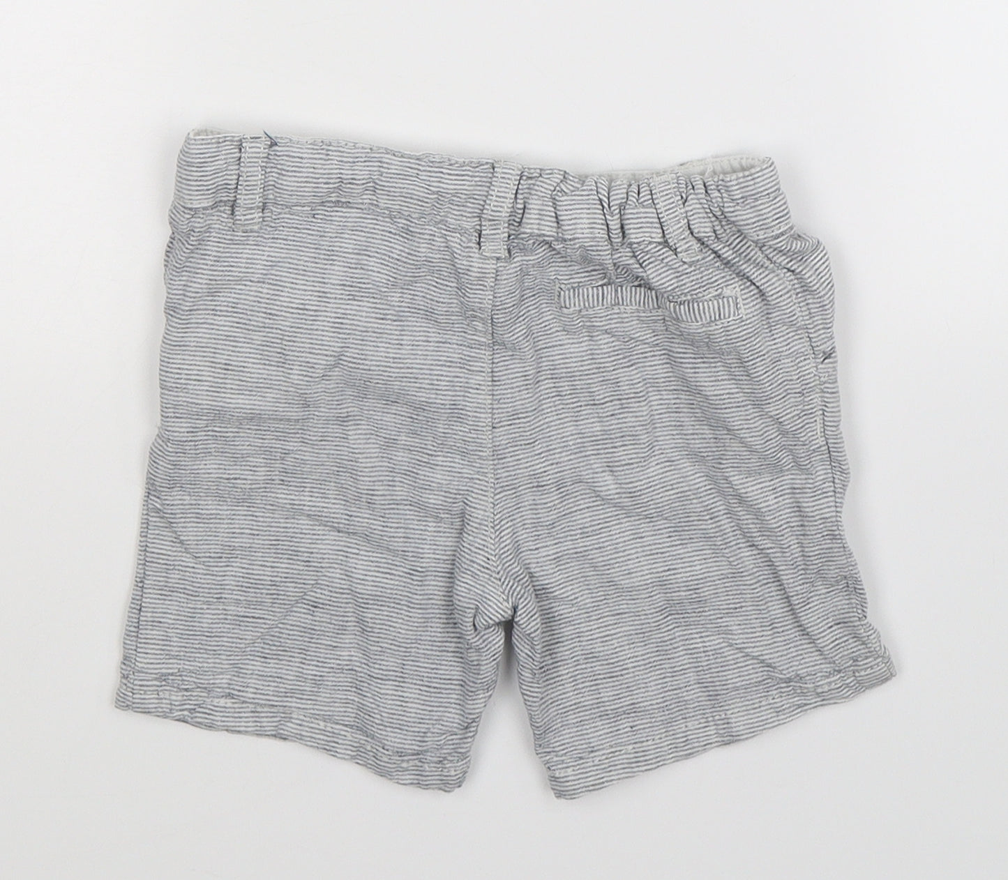 Matalan Boys Blue Striped  Chino Shorts Size 3-4 Years