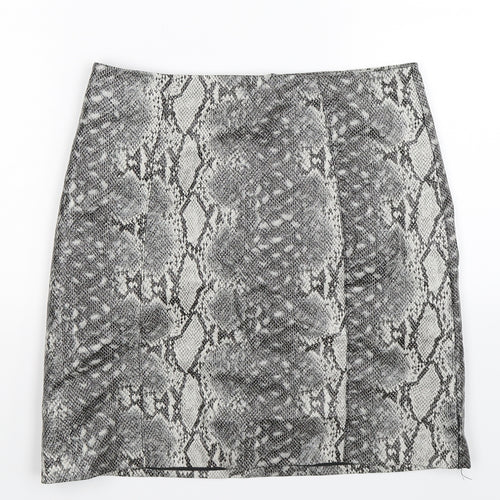 New Look Womens Multicoloured Animal Print  A-Line Skirt Size 8