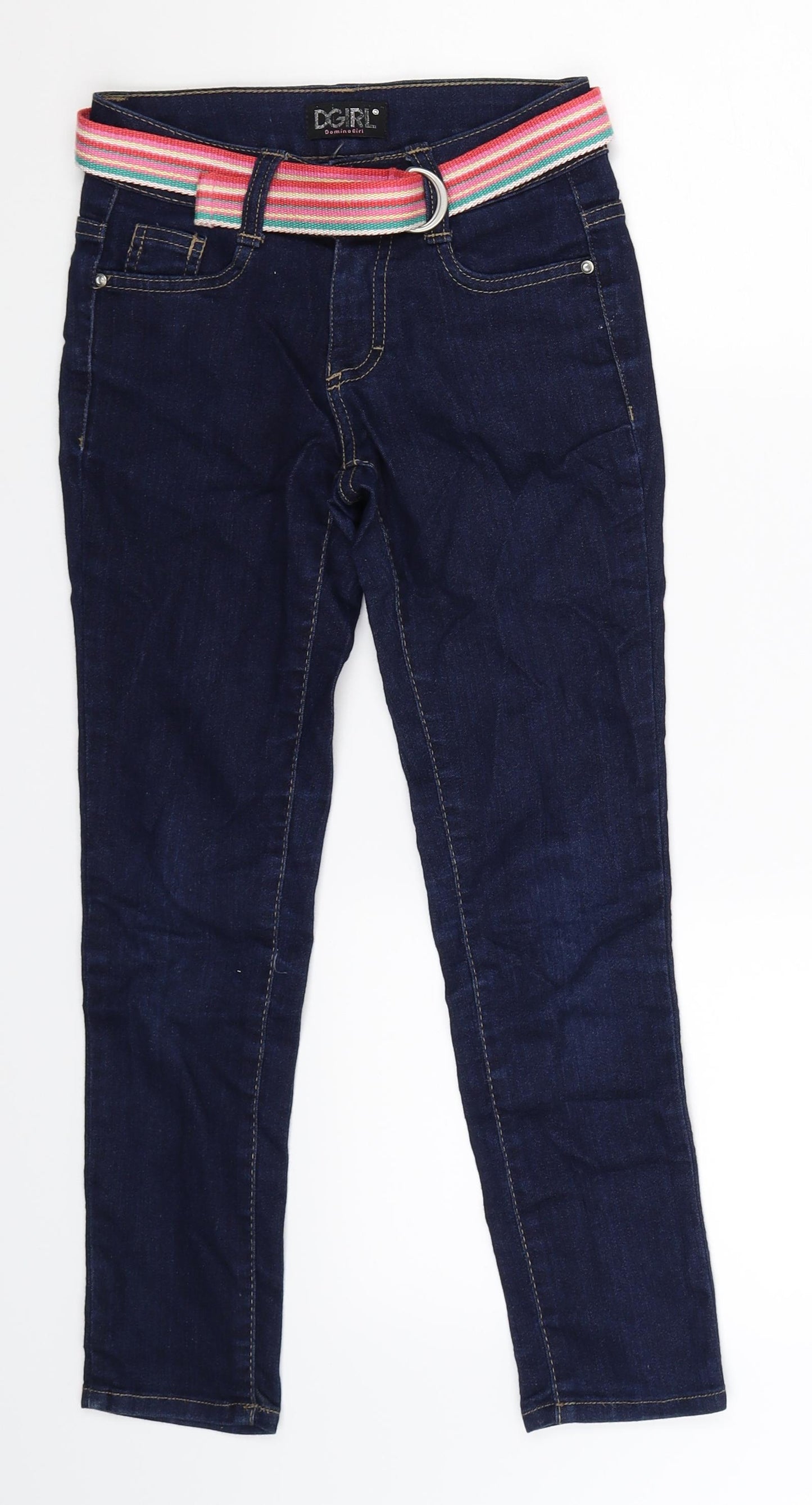 Domino Girl Girls Blue  Denim Skinny Jeans Size 9-10 Years