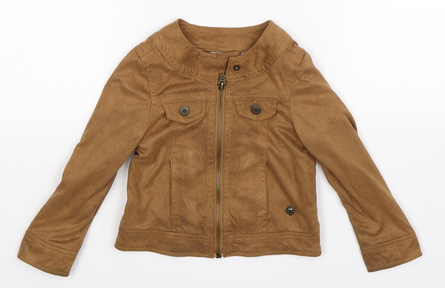 Preworn Girls Brown   Jacket  Size 2-3 Years