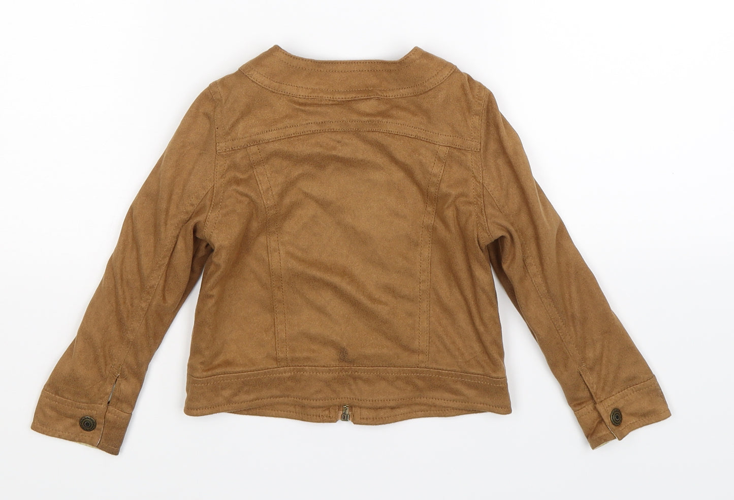 Preworn Girls Brown   Jacket  Size 2-3 Years