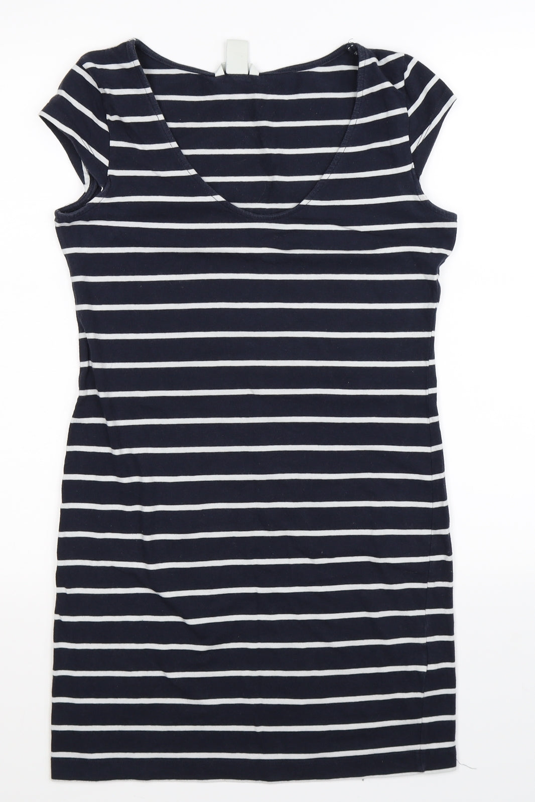 H&M Womens Blue Striped  Bodycon  Size M