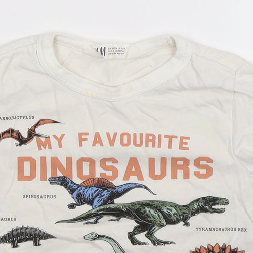 F&F Boys White   Basic T-Shirt Size 3-4 Years
