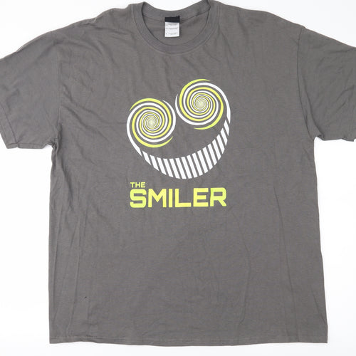 smiler Mens Grey    T-Shirt Size XL