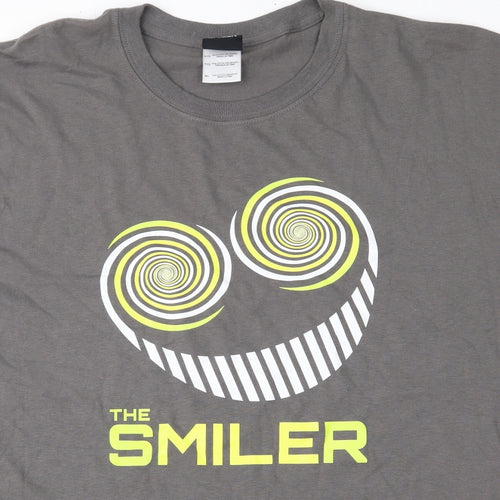 smiler Mens Grey    T-Shirt Size XL