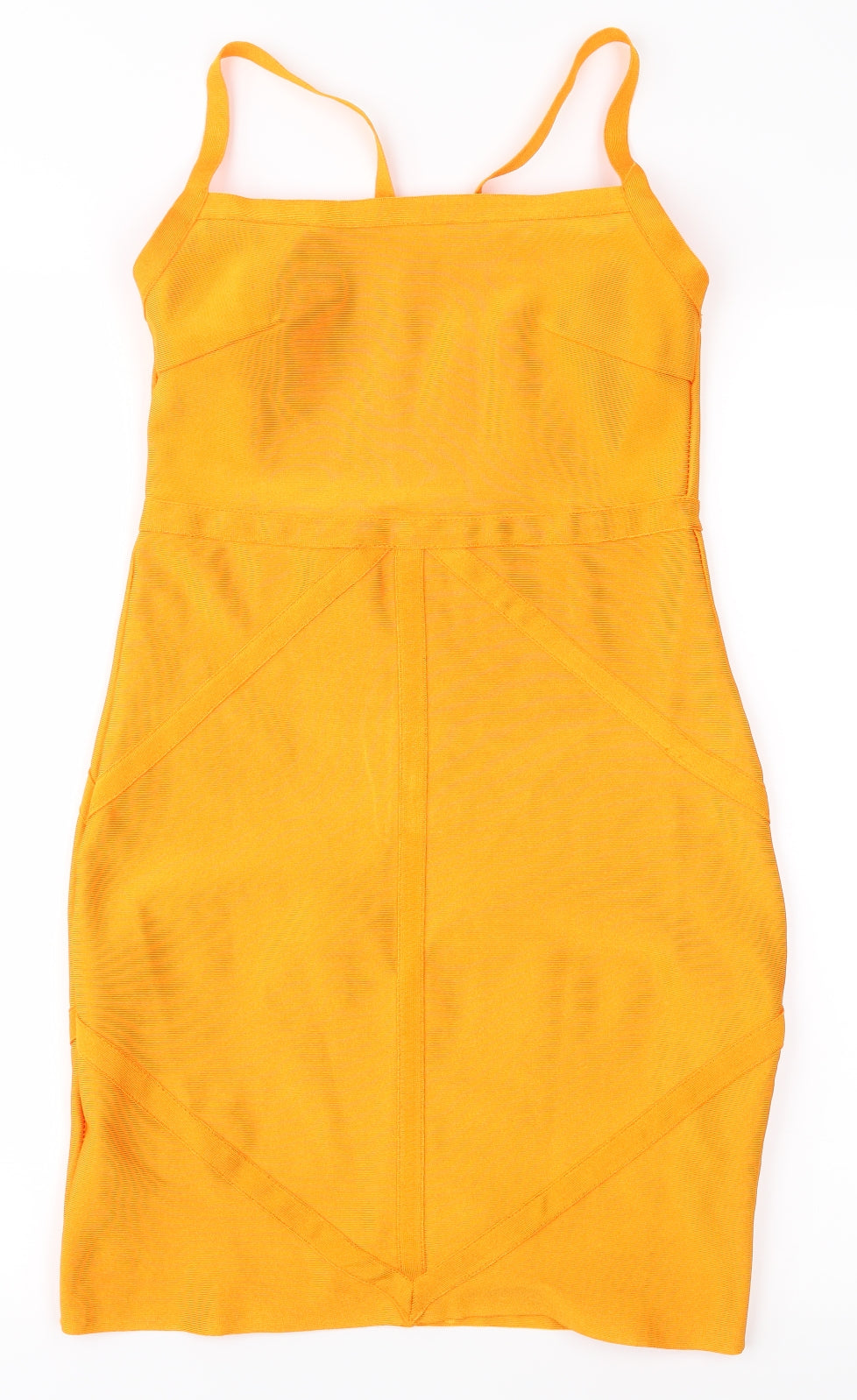 PRETTYLITTLETHING Womens Orange   Bodycon  Size 10