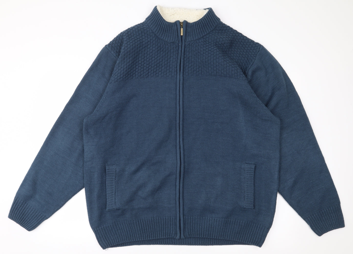 Pegasus Mens Blue   Jacket Coatigan Size 2XL