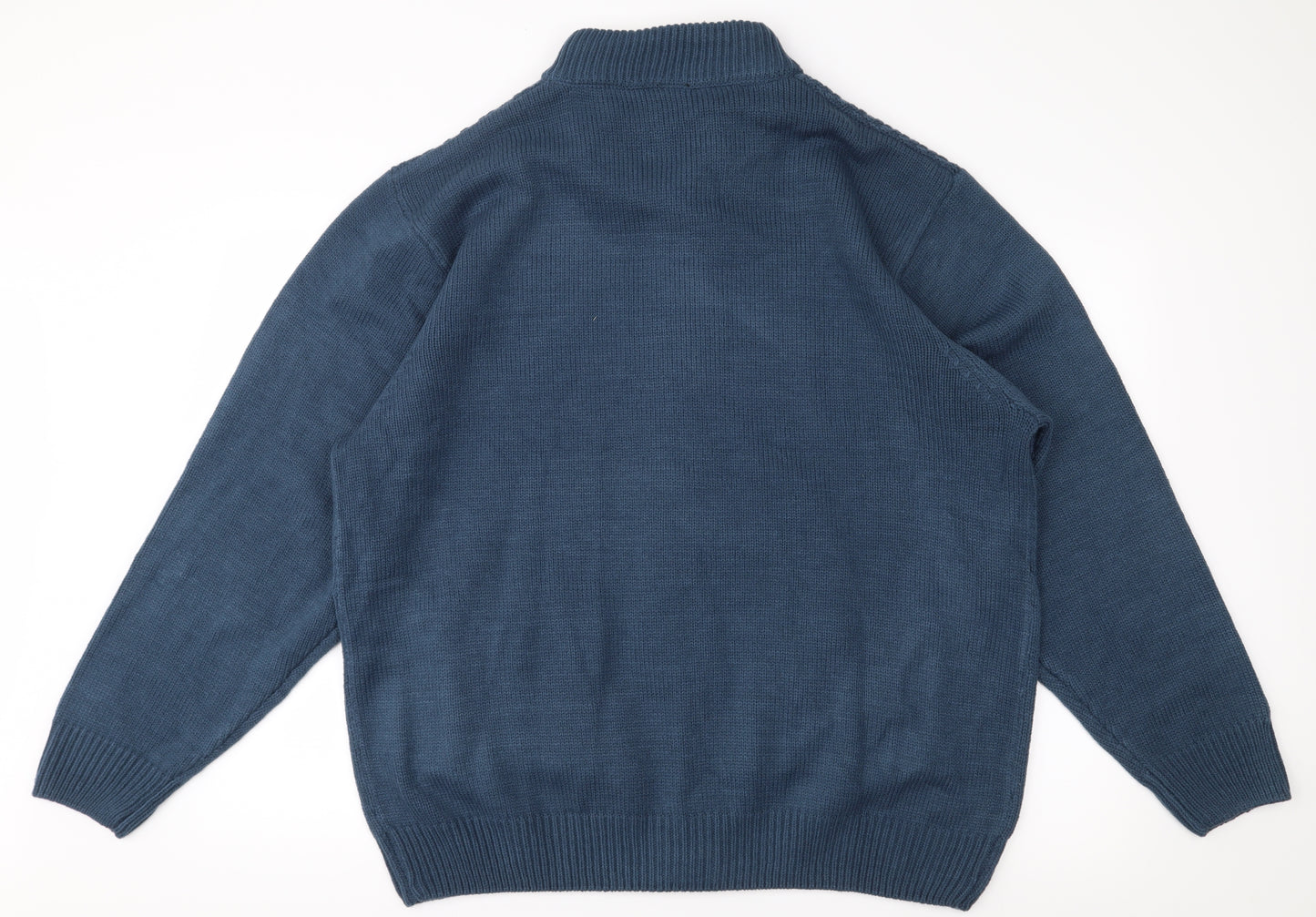 Pegasus Mens Blue   Jacket Coatigan Size 2XL