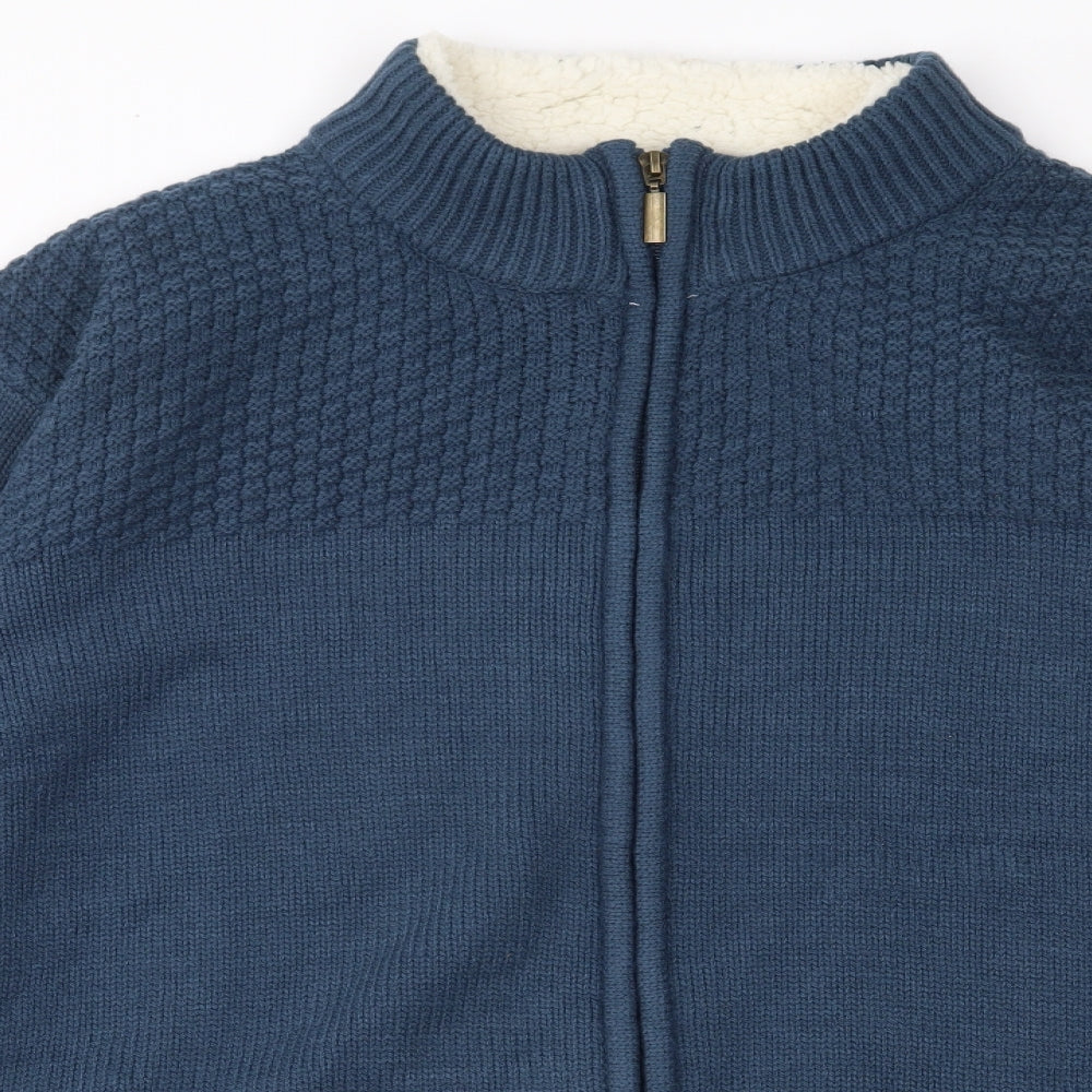 Pegasus Mens Blue   Jacket Coatigan Size 2XL