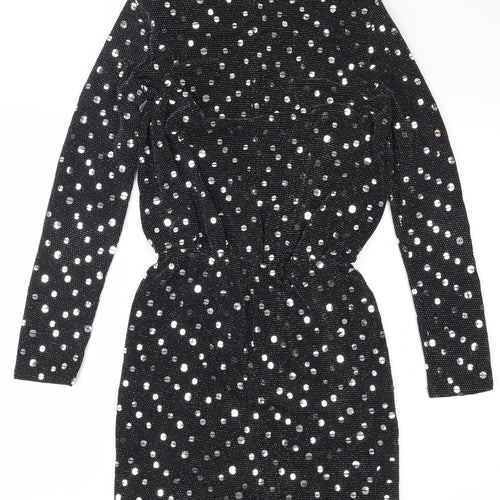 Flounce Womens Black   Mini  Size 8  - Shoulder Pads