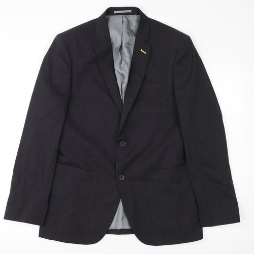 Dimensions Mens Black   Jacket Blazer Size 38
